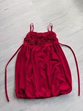 vintage Y2K BISCOTTI jersey bubble dress and shrug set 8